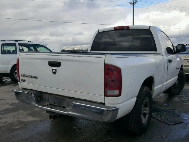 1D7HA16K22J137068 - 2002 DODGE RAM 1500 WHITE photo 4