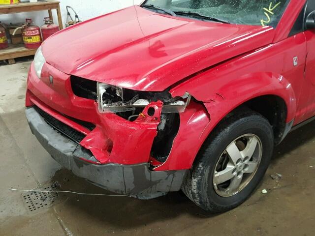 5GZCZ33D65S848364 - 2005 SATURN VUE RED photo 9