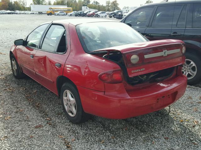 1G1JC52F837389078 - 2003 CHEVROLET CAVALIER RED photo 3