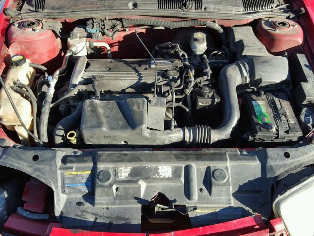 1G1JC52F837389078 - 2003 CHEVROLET CAVALIER RED photo 7