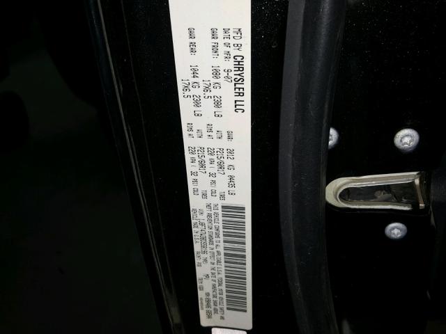 1J8FT47W38D558196 - 2008 JEEP COMPASS SP BLACK photo 10