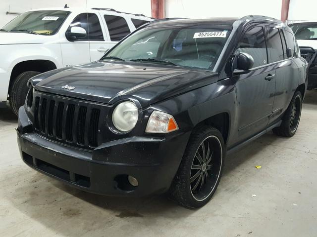 1J8FT47W38D558196 - 2008 JEEP COMPASS SP BLACK photo 2