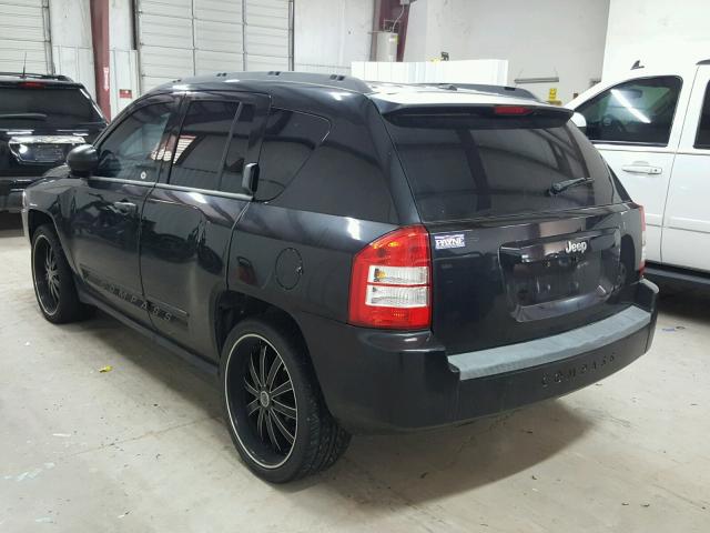 1J8FT47W38D558196 - 2008 JEEP COMPASS SP BLACK photo 3