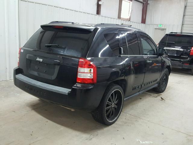 1J8FT47W38D558196 - 2008 JEEP COMPASS SP BLACK photo 4