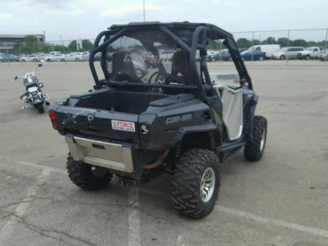 3JBKXUP15DJ001436 - 2013 CAN-AM COMMANDER BLACK photo 4