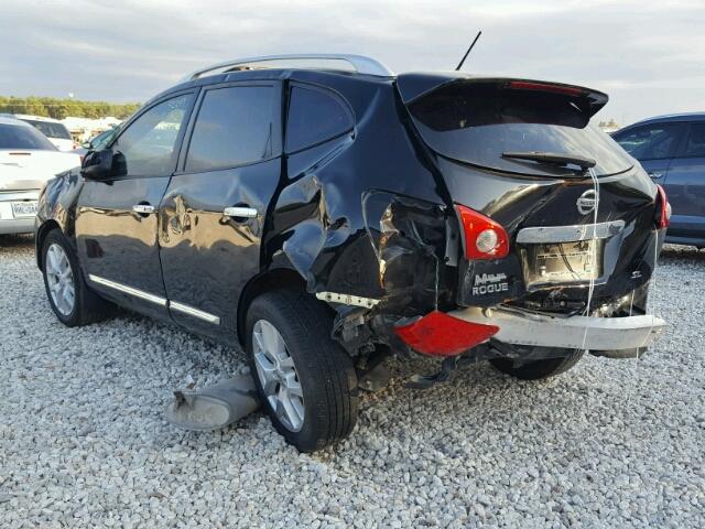 JN8AS5MT3CW271883 - 2012 NISSAN ROGUE S BLACK photo 3