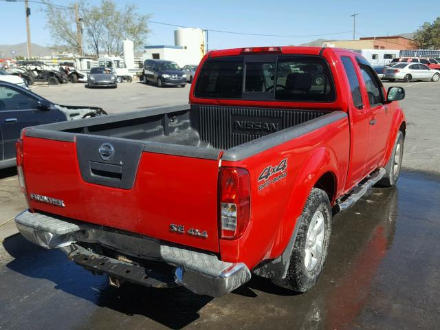 1N6AD0CW7AC408503 - 2010 NISSAN FRONTIER RED photo 4
