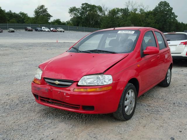 KL1TJ62674B210644 - 2004 CHEVROLET AVEO LS RED photo 2