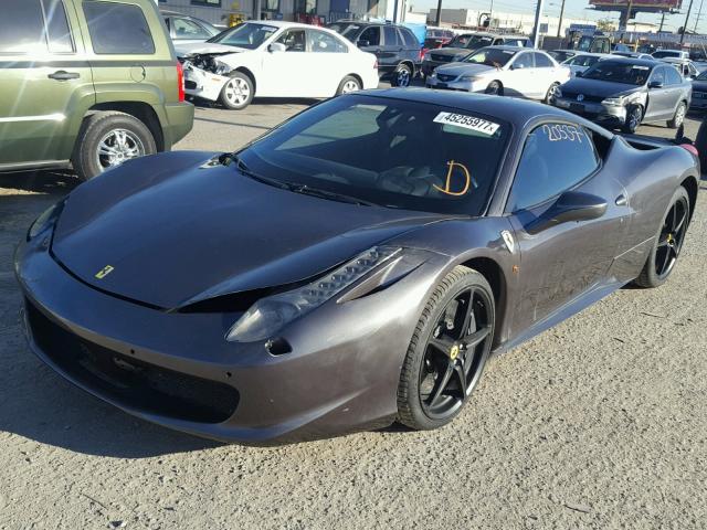 ZFF67NFA9C0184542 - 2012 FERRARI 458 ITALIA GRAY photo 2