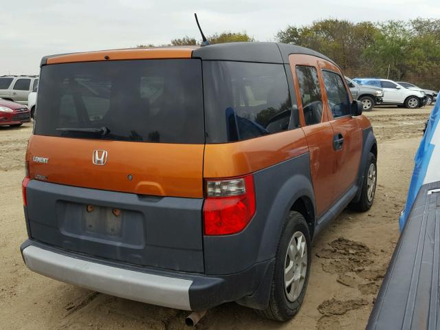 5J6YH18317L003539 - 2007 HONDA ELEMENT ORANGE photo 4