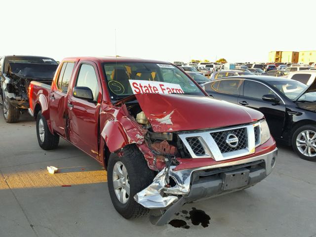 1N6AD0ER7AC433070 - 2010 NISSAN FRONTIER C RED photo 1