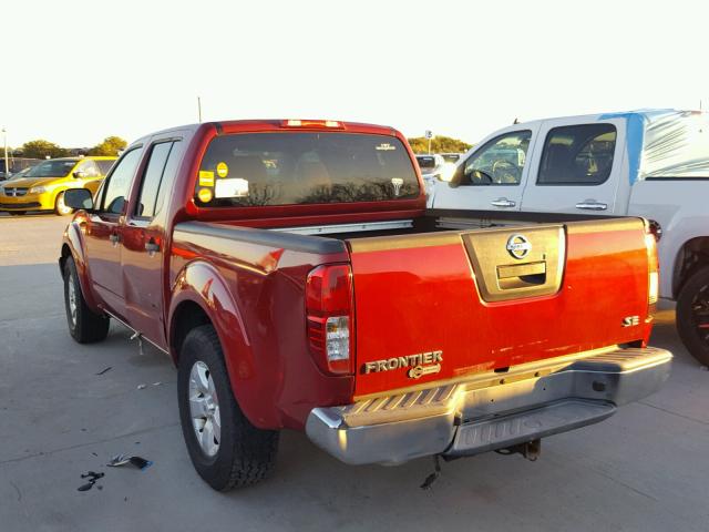 1N6AD0ER7AC433070 - 2010 NISSAN FRONTIER C RED photo 3