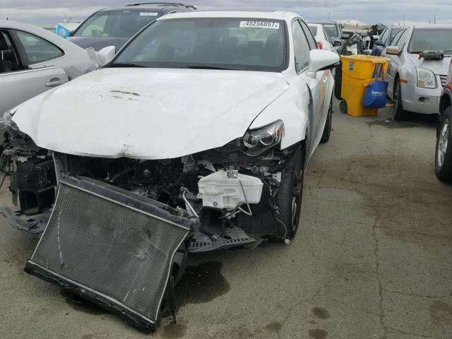 JTHBF1D22F5057903 - 2015 LEXUS IS 250 WHITE photo 2