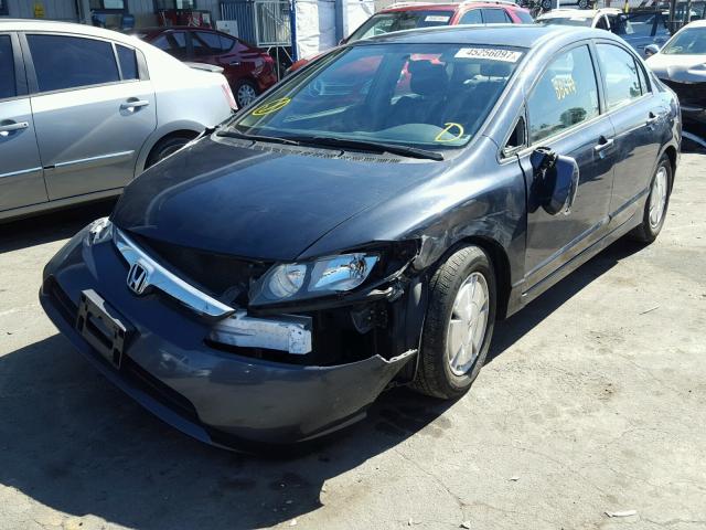 JHMFA36258S024164 - 2008 HONDA CIVIC HYBR GRAY photo 2