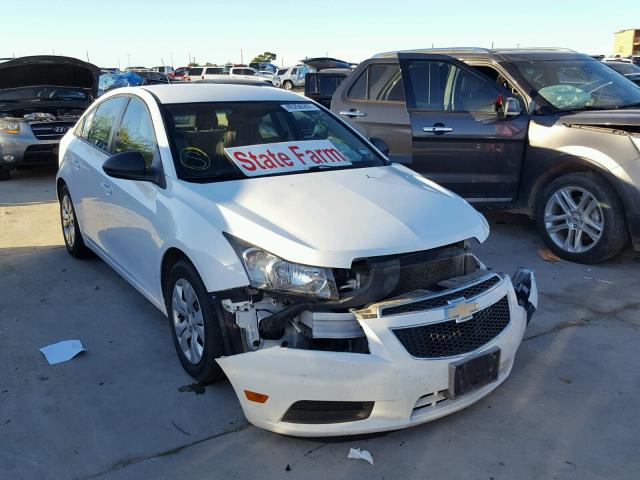 1G1PA5SHXD7252887 - 2013 CHEVROLET CRUZE WHITE photo 1