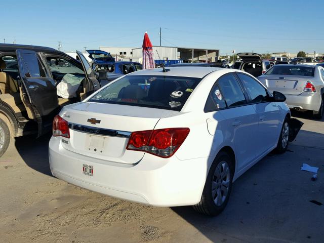 1G1PA5SHXD7252887 - 2013 CHEVROLET CRUZE WHITE photo 4