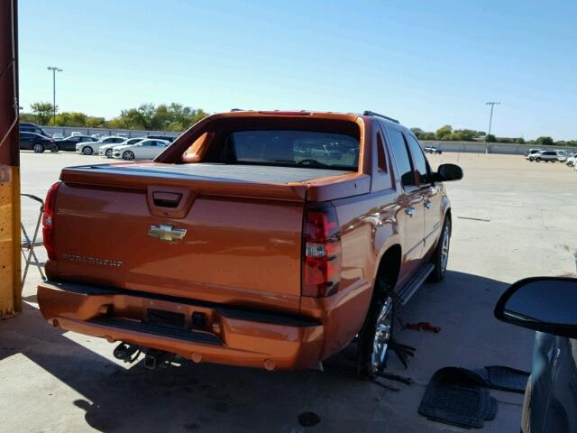 3GNEC12J48G245598 - 2008 CHEVROLET AVALANCHE ORANGE photo 4