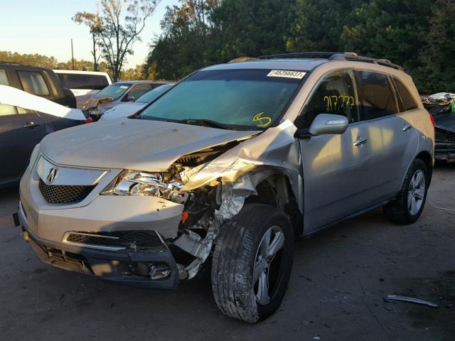 2HNYD2H22BH502591 - 2011 ACURA MDX SILVER photo 2