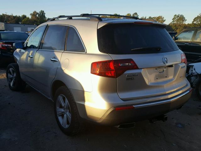 2HNYD2H22BH502591 - 2011 ACURA MDX SILVER photo 3