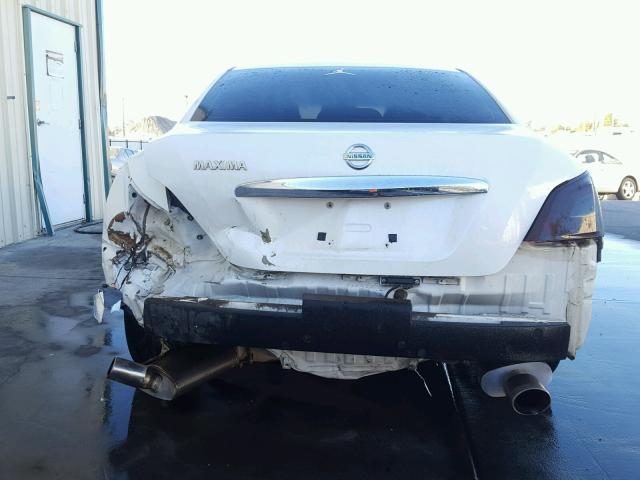 1N4AA51E49C839823 - 2009 NISSAN MAXIMA S WHITE photo 9