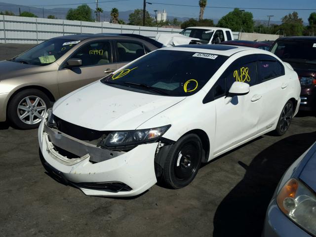 2HGFB6E51DH710054 - 2013 HONDA CIVIC SI WHITE photo 2