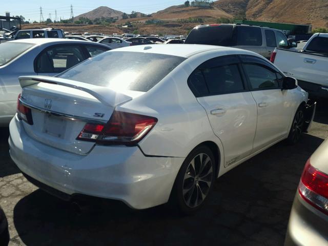 2HGFB6E51DH710054 - 2013 HONDA CIVIC SI WHITE photo 4