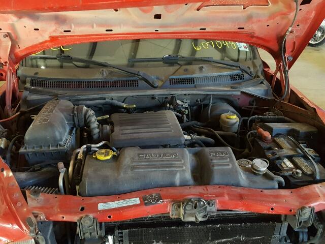 1B7GL2ANXYS607048 - 2000 DODGE DAKOTA RED photo 7