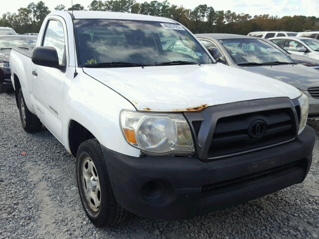 5TENX4CN4AZ730348 - 2010 TOYOTA TACOMA WHITE photo 1