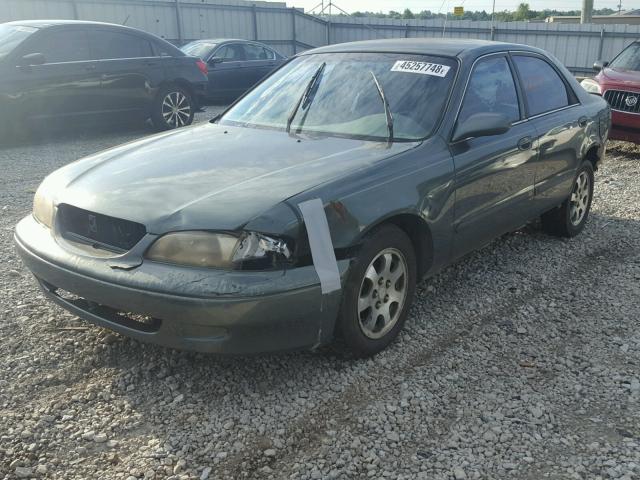 1YVGF22C1W5697460 - 1998 MAZDA 626 DX GREEN photo 2