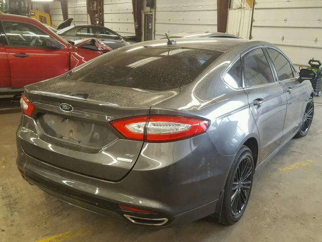 3FA6P0H95GR249967 - 2016 FORD FUSION SE GRAY photo 4