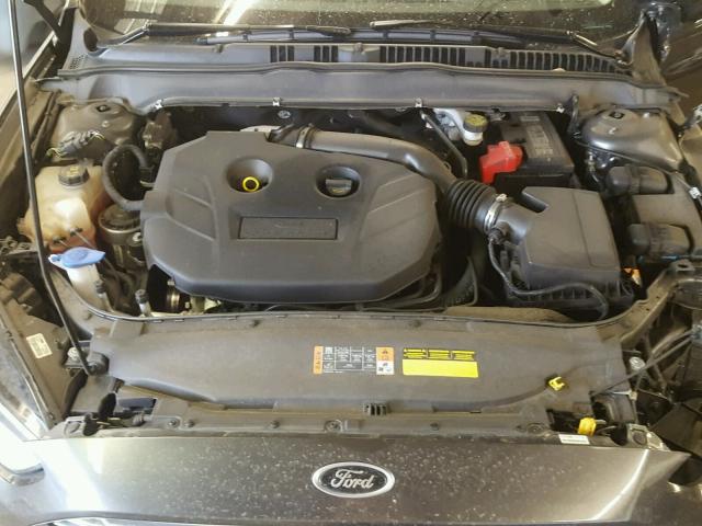 3FA6P0H95GR249967 - 2016 FORD FUSION SE GRAY photo 7