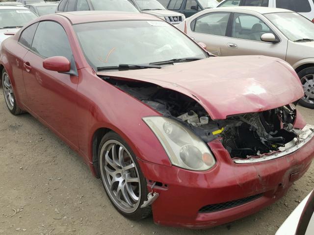 JNKCV54E05M415366 - 2005 INFINITI G35 RED photo 1