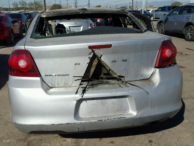 1B3BD4FB7BN563146 - 2011 DODGE AVENGER EX SILVER photo 10