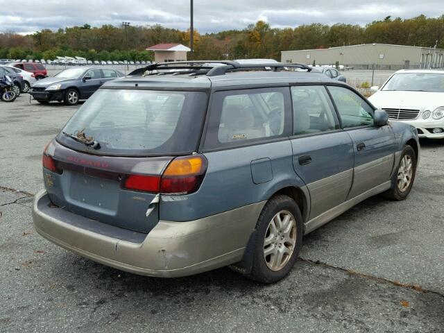 4S3BH675317640878 - 2001 SUBARU LEGACY OUT GREEN photo 4