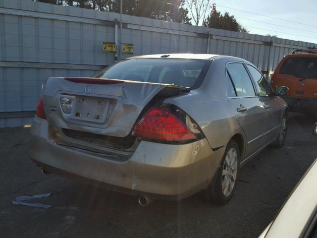 1HGCM66516A042429 - 2006 HONDA ACCORD TAN photo 4