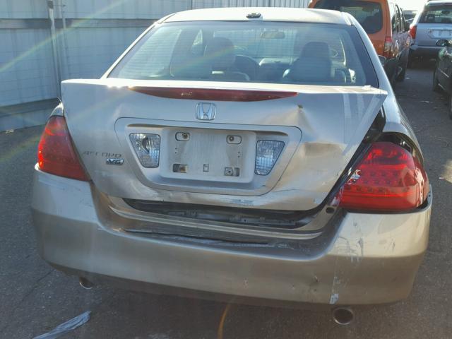 1HGCM66516A042429 - 2006 HONDA ACCORD TAN photo 9