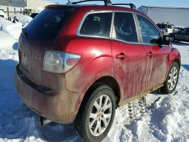 JM3ER293470155463 - 2007 MAZDA CX-7 RED photo 4