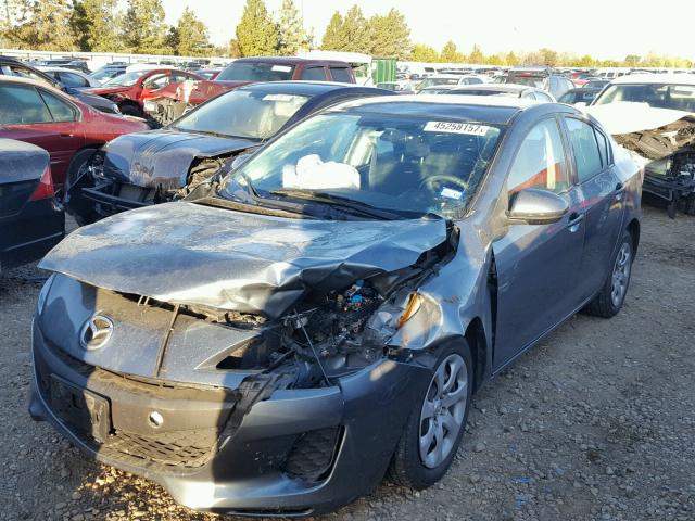 JM1BL1U77D1785081 - 2013 MAZDA 3 SILVER photo 2