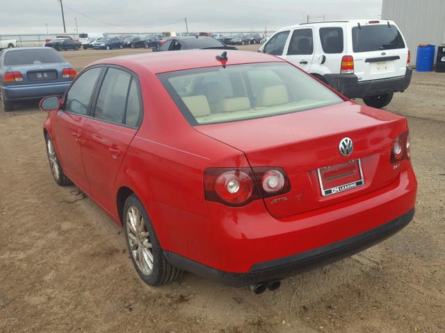 3VWRJ71K48M134822 - 2008 VOLKSWAGEN JETTA WOLF RED photo 3