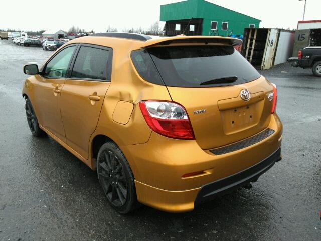 2T1GE40E29C002984 - 2009 TOYOTA COROLLA MA GOLD photo 3