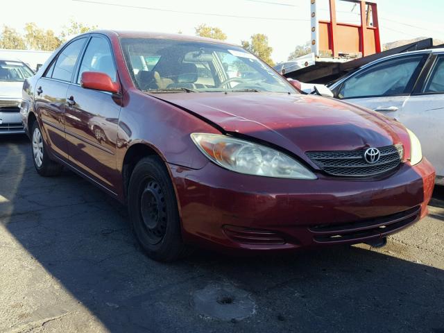 4T1BE32K84U316198 - 2004 TOYOTA CAMRY BURGUNDY photo 1