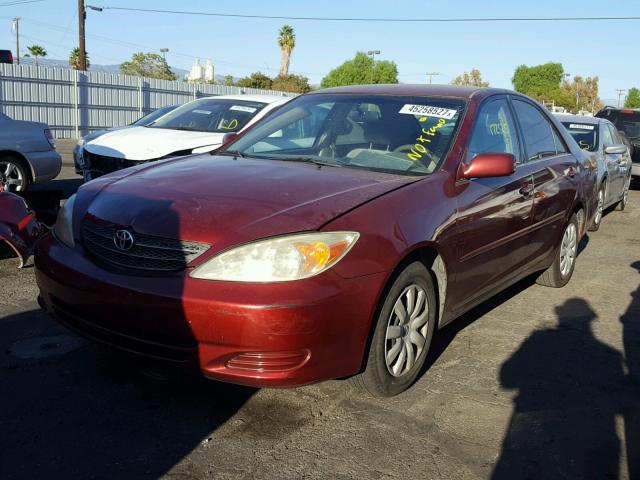 4T1BE32K84U316198 - 2004 TOYOTA CAMRY BURGUNDY photo 2