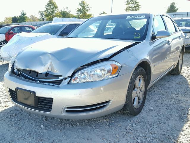 2G1WT58N781309231 - 2008 CHEVROLET IMPALA SILVER photo 2