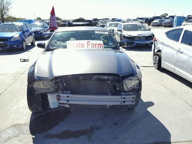 1ZVBP8AM1E5326286 - 2014 FORD MUSTANG CHARCOAL photo 9