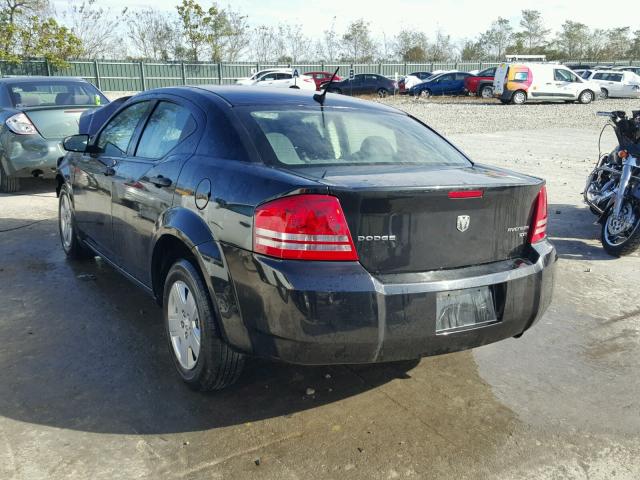 1B3CC4FB7AN121716 - 2010 DODGE AVENGER SX BLACK photo 3