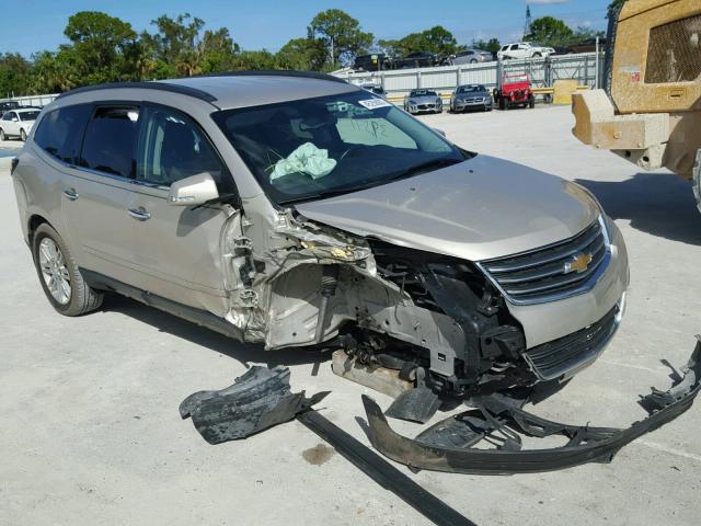 1GNKRGKD4FJ261407 - 2015 CHEVROLET TRAVERSE L GOLD photo 1