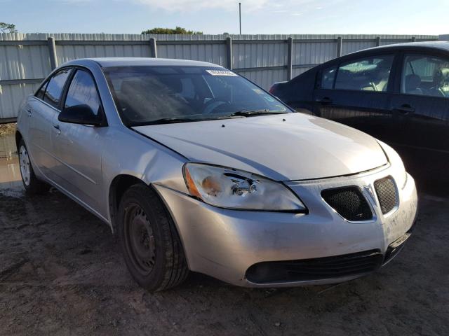 1G2ZF58B974189991 - 2007 PONTIAC G6 VALUE L SILVER photo 1