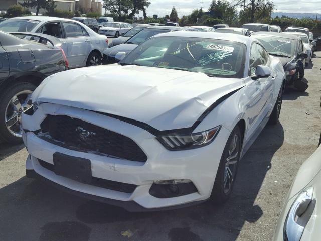 1FA6P8TH1H5202596 - 2017 FORD MUSTANG WHITE photo 2