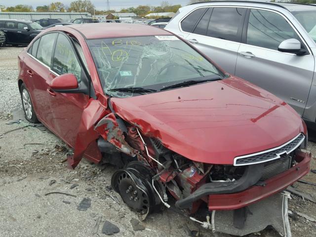 1G1PF5S98B7104308 - 2011 CHEVROLET CRUZE LT RED photo 1