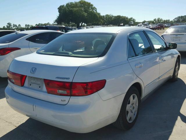 1HGCM55495A087779 - 2005 HONDA ACCORD LX WHITE photo 4